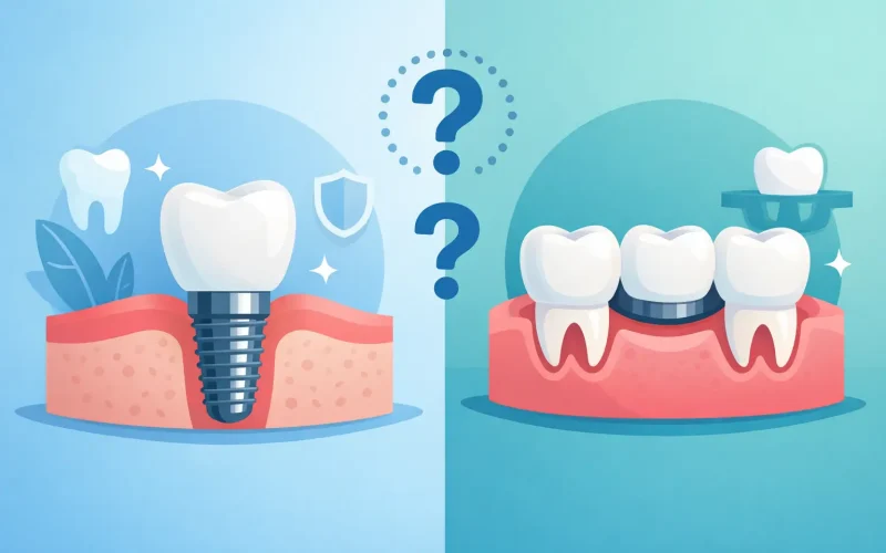 Implante ou ponte dentária: entenda diferenças, custos, durabilidade e indicação ideal para escolher com segurança e previsibilidade.